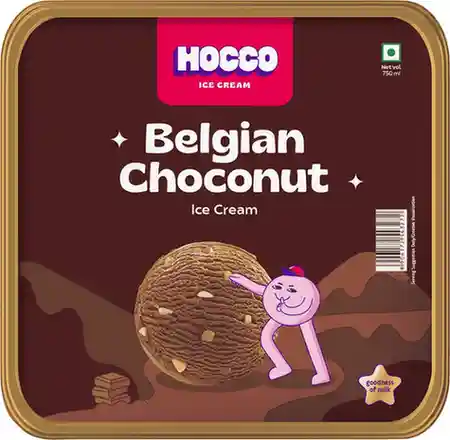 Hocco Belgian Choconut Ice Cream Tub